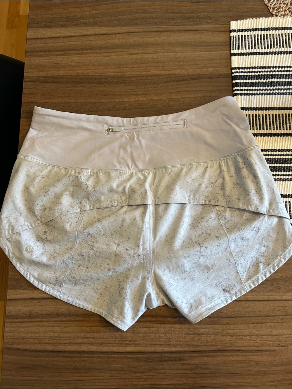 lululemon athletica Light Gray High-Waist Women's Athletic Shorts